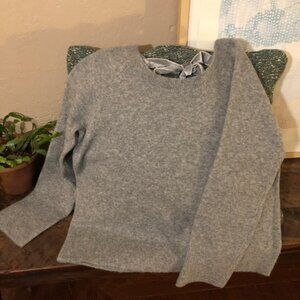 NWT J.Crew V-back Sweater with Velvet Tie